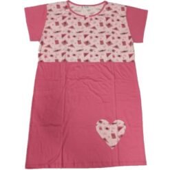 Camisola Feminina Manga curta Algodão Duas Cores