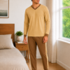 Pijama Masculino Longo Algodão com Gola V