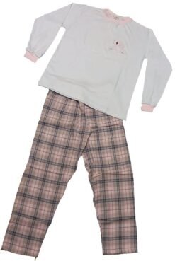Pijama Infantil de Menina Longo Suedine estampado