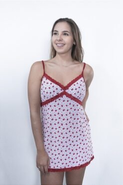 Camisola Feminina Alcinha Poliamida com regulador de alça estampada