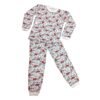 Pijama infantil masculino longo de moletom estampado