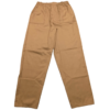 Calça de brim pesado masculina com elástico e passante caramelo