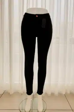 Calça Skinny feminino adulto de brim com elástano preta