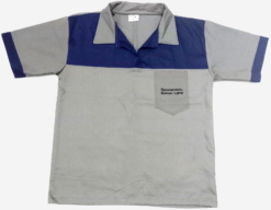 Jaléco Masculino Manga curta Brim com Bordado