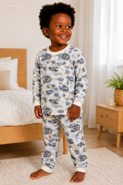 Pijama Infantil de Menino Longo Moletom estampado