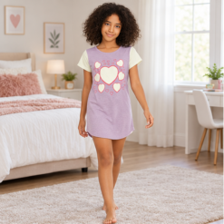 Camisola Meninas Manga curta Algodão com Estampa