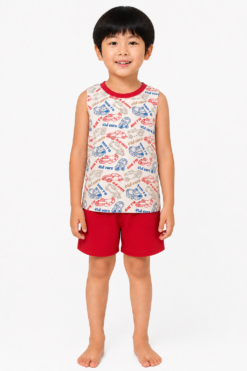 Pijama Infantil de Menino Machão Algodão estampado